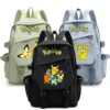 Anime Pokemon Pikachu Student Kawaii Rucksack Kaisen Leichte Taschen Rucksack für Jungen Mädchen Kinder Zurück zur Schule Schultasche