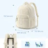 BAGSMART Laptop-Taschen, College-Freizeitrucksack für Damen, gesteppt, klein, Computer-Büchertasche, wasserabweisend, 15,6 Zoll Notebook-Tasche 4