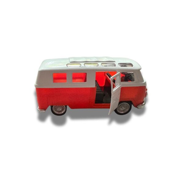 VW T1 Bulli Modellauto orange/weiß – Bild 3