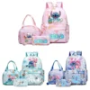 3-teiliges Rucksack-Set mit Stichdruck, mit Tragetasche und Tasche, großer, leichter und atmungsaktiver Outdoor-Rucksack