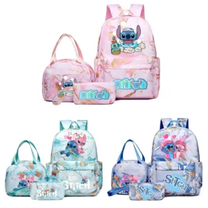 3-teiliges Rucksack-Set mit Stichdruck, mit Tragetasche und Tasche, großer, leichter und atmungsaktiver Outdoor-Rucksack