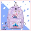 Disney Lilo Stitch Rucksack für Jungen und Mädchen, Rucksack für Teenager, Studenten, Schulanfang, Mochila, Kinder, 26 Buchstaben, Büchertasche, Damen-Rucksack 3