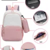 Brief Lilo Stitch Rucksack Hochleistungs-Studentenrucksack mit Federmäppchen Niedlicher Cartoon-Schultasche Atmungsaktiver Anime-Rucksack 4