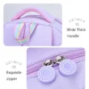 Kinderrucksäcke für Macaron Color Mädchen, Schulbüchertasche für Teenager, niedliche Schultasche mit mehreren Beuteln und Regenbogen-Anhänger 6