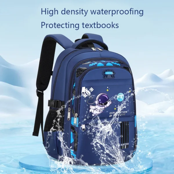Kinderrucksack Kinder Schultaschen für Jungen Astronaut Schulrucksack Wasserdicht Primäre Büchertasche Mochila Infantil 3