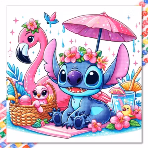Disney 5D-Diamantbild „Stitch“ – DIY-Mosaik-Kit für Kinderzimmer