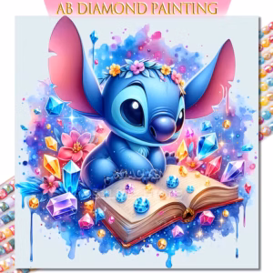 Disney Diamantmalerei „Mickey, Ariel & Elsa“ – AB-Strass-Kreuzstichset