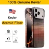 Schutzhülle aus 100 % Kevlar-Aramid-Kohlefaser für iPhone 17 Pro Max 17Pro, Magsafe, luxuriöse Abdeckung, magnetisch, ultradünn, Rückseite