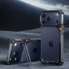 Oatsbasf 9-förmige Handyhülle für iPhone 17 Pro Max/17 Pro mit Ständer, Metallrahmenlos, Magsafe, minimalistische Stoßstange, stoßfeste Abdeckung
