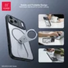 Xundd für iPhone 17 Pro Max, magnetische Hülle für iPhone 17 Pro 17 Air Case mit unsichtbarem Ringständer, matte Oberflächenhalterung 5