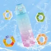 1000 ml Duft riechende Wasserflasche, tragbare Luft-Water-Up-Flasche, Duft-Strohhalm-Wasserbecher mit 1/7-Geschmackspad für Outdoor-Sportarten 3