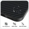 Für IPhone 17 Pro Max 17 Air Fall Carbon Faser Abstrakte Geometrische MagSafe Abdeckung Magnetische Lade Shell Kamera Legierung Rüstung funda 3