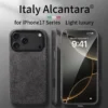 Hochwertige, aus Italien importierte Alcantara-Magnethülle für iPhone 17Pro 17Air 17 Pro Max mit MagSafe Business Soft Touch Cover 1
