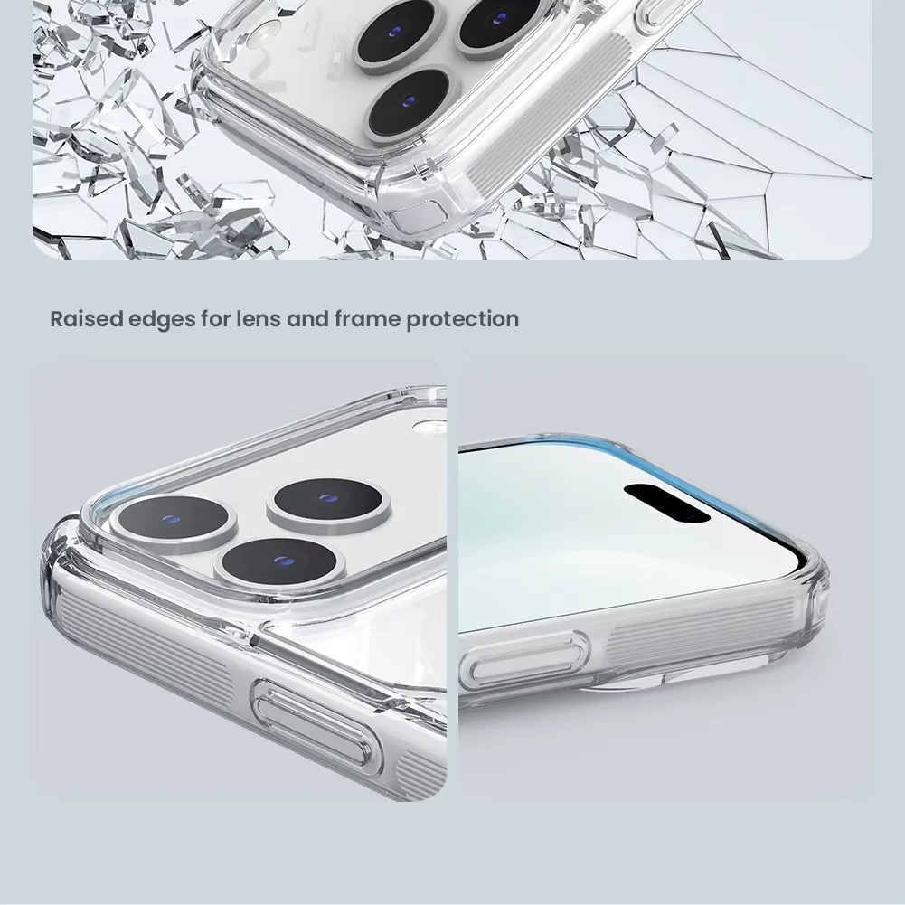 Für iPhone 17 Pro Max 17 Air 16 Pro Max 17 Pro 16Pro Nillkin Nature Pro Magnetische transparente TPU Rahmenabdeckung Handyhülle 4
