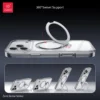 Xundd für iPhone 17 Pro Max Hülle für iPhone 17/17 Pro Transparente Hülle mit 360° ° Rotierende magnetische Ständerschale, passend für MagSafe 5
