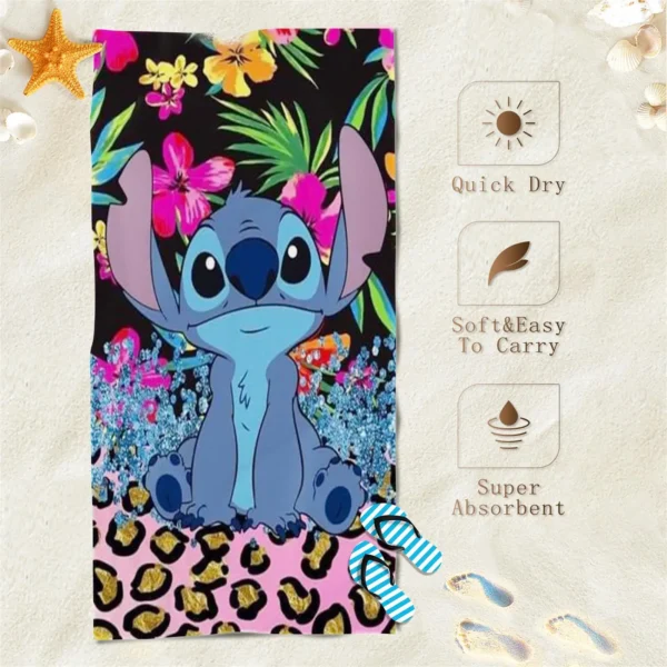 Stitch Handtuch Baumwolle 100 % Strand Reise Kinder Sauna Spa große Handtücher für Bad schnell trocknende Frauen Handtuchhandtücher 4