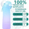 650 ml Sport-Luft-Wasserflasche, BPA-frei, Fruchtduft-Pads, Luftgeschmackskappen, auslaufsicherer Sport-Wasserbecher für Outdoor-Lauf-Fitnessstudio 3