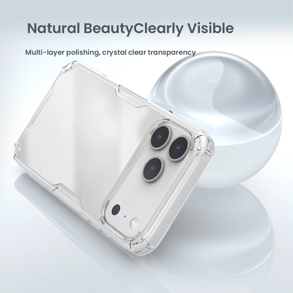 NILLKIN Für iPhone 17 Pro Max/17 Air Case Natur TPU Pro Klare Transparente Handyhüllen Silikon Rückseite Für iPhone 17 3