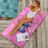 MINISO Disney Stitch Strandtuch, Mikrofaser, schnell trocknend, saugfähig, für Yoga, Reisen, Schwimmen, Fitness, Camping, Geschenk, Valentinstag, Sommer, unverzichtbar 4