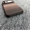 Halbumwickelte magnetische Hülle für iPhone 17 Pro Max, iPhone Air 17 Pro 17 Handyhülle, Magsafe-Aufladung, Kohlefaser-Textur, PC-Abdeckung 5