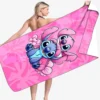 MINISO Disney Stitch Strandtuch, Mikrofaser, schnell trocknend, saugfähig, für Yoga, Reisen, Schwimmen, Fitness, Camping, Geschenk, Valentinstag, Sommer, unverzichtbar 2