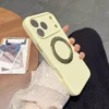 360 Grad drehbare magnetische Flüssigkeitsdämpfungs-Ständer-Telefonhülle für iPhone 17/16/15/14 Pro Max mit Lochschutz 5