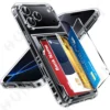 Case For iPhone 17 16 15 14 13 12 11 Pro Max Plus Air 2025 Wallet Case Card Holder ID Slot Scratch Bumper Rugged TPU Cover
