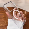 Für iPhone 17 16 Pro Max 17 Pro 16 Pro High Clear PC TPU Hybird Magsafe Hülle Transparente magnetische kabellose Ladung Ultradünne Abdeckung 6