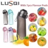 650 ml Wasserflasche mit Duftgeschmack, auslaufsichere Luft-Wasserflasche mit 7 Fruchtduftkapseln, Wasserbecher für Outdoor-Sport und Fitness 2