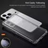 Airbag Anti Knock Handyhülle für IPhone 17 IPhone 17 Pro Max Air 5G Soft Clear Transparent Silikon Airbag Ecken Stoßstangenabdeckungen 4