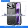SPORTLINK Wasserdichte Handyhülle zum Schwimmen, Tauchen, stoßfeste Abdeckung, integrierter Displayschutz für iPhone 17, 16, 15, 14, 13, 11, Pro Max Plus