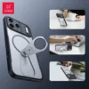 Xundd für iPhone 17 Pro Max 17 Pro 17 Air Magnetic Case mit Ständer, 360 ° Vollständig verstellbare, matte, transparente Handyhülle mit Ständer