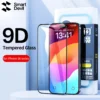 SmartDevil Vollständige Abdeckung aus gehärtetem Glas für iPhone 17 17Pro Max 16 Pro Max 16Pro Displayschutzfolie für iPhone 15Pro HD Anti-Blaulicht