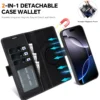 2 in 1 Magsafe Wallet Case für iPhone 17 Pro Max Air 16 Pro Max 15 Plus 14 13 12 iPhone 17 Karten Slot Leder Flip Phone Cover 2