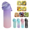 650 ml Wasserflasche mit Duftgeschmack, auslaufsichere Luft-Wasserflasche mit 7 Fruchtduftkapseln, Wasserbecher für Outdoor-Sport und Fitness