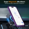 Für iPhone 17/17 Pro/17 pro Max/17 Air Case mit 360° ° Drehbarer, mattierter Magnetring, versteckter Ständer, sturzsicherer Schutz 5