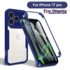 Für iPhone 17 Pro 360 All-Inclusive-Hülle, vollständiger Schutz, Displayschutz, Kameraobjektiv, schützende Stoßstangenschale, Funda 2