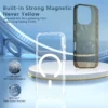Luxuriöse gehärtete Glas-transparente Handyhülle für Magsafe für iPhone 17 Pro Max 17 Air, nicht vergilbend, klare, harte PC-Stoßstangenabdeckung 3