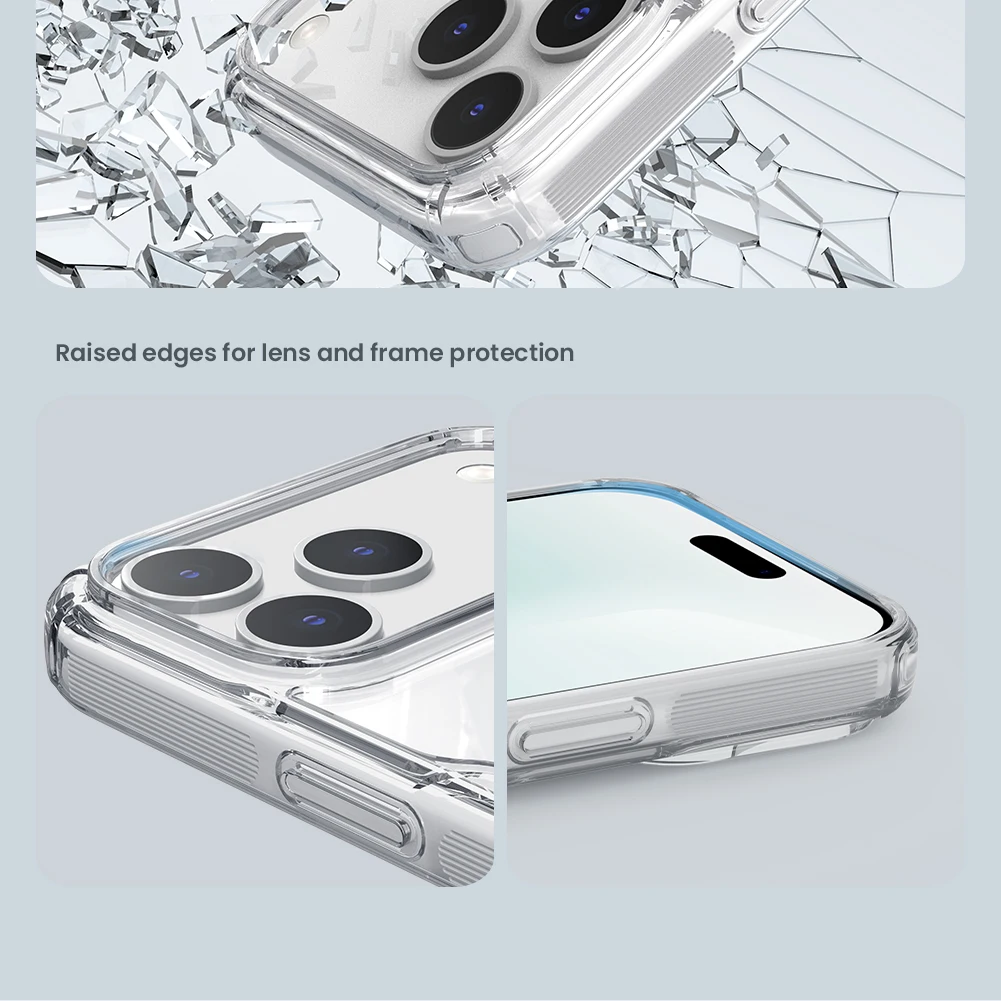 NILLKIN Für iPhone 17 Pro Max/17 Air Case Natur TPU Pro Klare Transparente Handyhüllen Silikon Rückseite Für iPhone 17 5