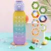 1000 ml Duft riechende Wasserflasche, tragbare Luft-Water-Up-Flasche, Duft-Strohhalm-Wasserbecher mit 1/7-Geschmackspad für Outdoor-Sportarten 2