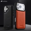 Melkco Echtledertasche für iPhone 17 Pro Max 17 Air Luxus-Business-Rindslederhüllen Weiche, vollständige Abdeckung auf der Rückseite des Telefons 1