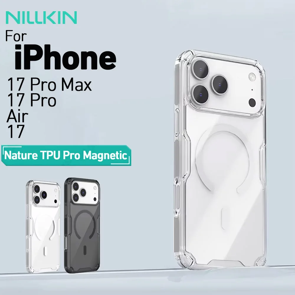 Für iPhone 17 Pro Max 17 Air 16 Pro Max 17 Pro 16Pro Nillkin Nature Pro Magnetische transparente TPU Rahmenabdeckung Handyhülle 1