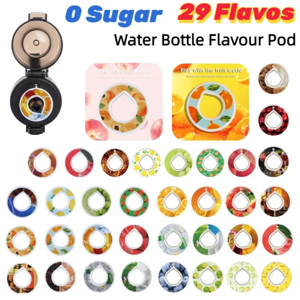 Wasser flasche Aroma Pod kreative Geschmack Duft kapseln 0 Zucker in aromatisierten Trink flasche mit Duft trinken mehr Wasser verwendet