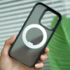 360 ° Rotation Ring Ständer Magnetische Hülle für iPhone 13 14 15 16 17 Pro Max 16E Matte Militär stoßfeste Rüstungsabdeckung für Magsafe 5
