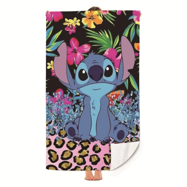 Stitch Handtuch Baumwolle 100 % Strand Reise Kinder Sauna Spa große Handtücher für Bad schnell trocknende Frauen Handtuchhandtücher 5
