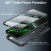 Für iPhone 17 Pro 360 All-Inclusive-Hülle, vollständiger Schutz, Displayschutz, Kameraobjektiv, schützende Stoßstangenschale, Funda 3