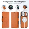 2 in 1 Magsafe Wallet Case für iPhone 17 Pro Max Air 16 Pro Max 15 Plus 14 13 12 iPhone 17 Karten Slot Leder Flip Phone Cover 3