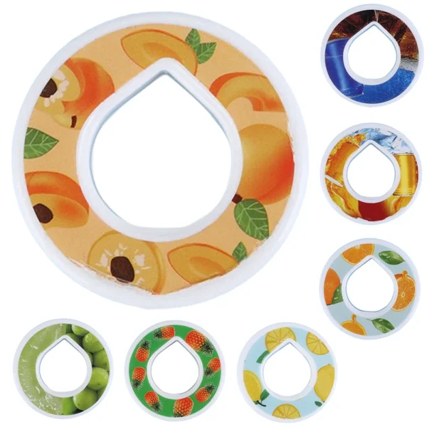 7 Stück Aroma-Pads, Multi-Geschmack, Sportflasche, Aroma-Pod, 0 Zucker, verwendet in aromatisierten Trinkflaschen, trinken Sie mehr Wasser