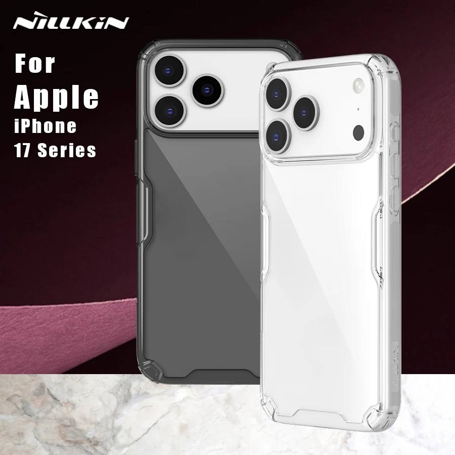 NILLKIN Für iPhone 17 Pro Max/17 Air Case Natur TPU Pro Klare Transparente Handyhüllen Silikon Rückseite Für iPhone 17 2
