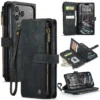 Passend für iPhone 17 Air, 17 Pro Leder-Brieftaschen-Hülle, Flip-Cover [Kartenhalter [Ständer], stoßfester Schutz für iPhone 17 Pro Max, 17